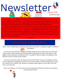 august 2026 newsletter